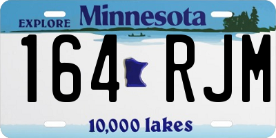 MN license plate 164RJM