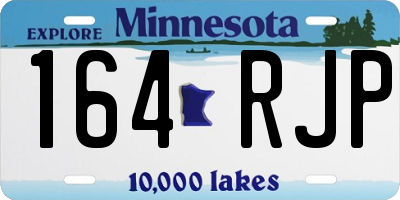 MN license plate 164RJP