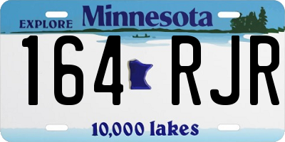 MN license plate 164RJR