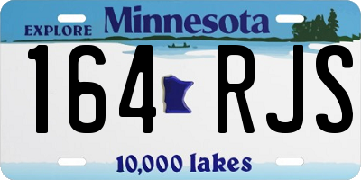 MN license plate 164RJS