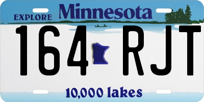 MN license plate 164RJT