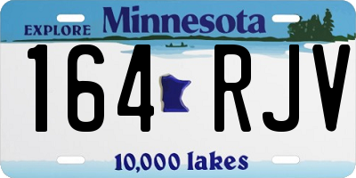 MN license plate 164RJV