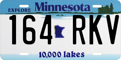 MN license plate 164RKV