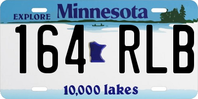 MN license plate 164RLB