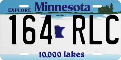 MN license plate 164RLC
