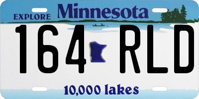 MN license plate 164RLD