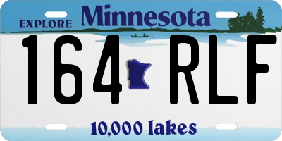 MN license plate 164RLF