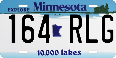 MN license plate 164RLG