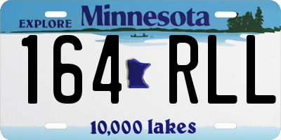 MN license plate 164RLL