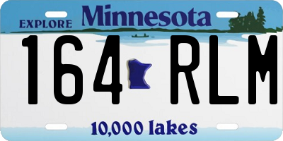 MN license plate 164RLM