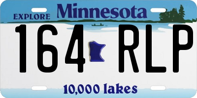 MN license plate 164RLP