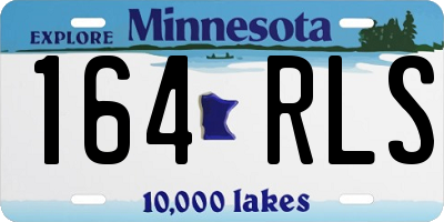 MN license plate 164RLS