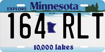 MN license plate 164RLT