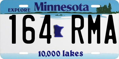 MN license plate 164RMA