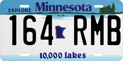 MN license plate 164RMB