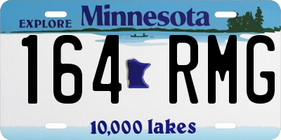 MN license plate 164RMG
