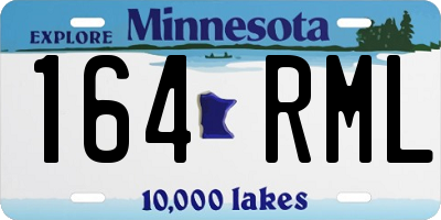 MN license plate 164RML