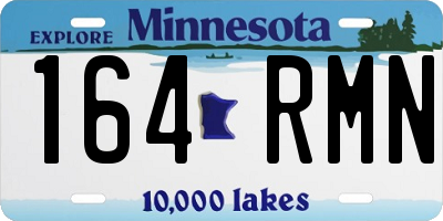 MN license plate 164RMN