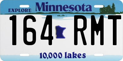 MN license plate 164RMT