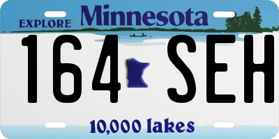 MN license plate 164SEH
