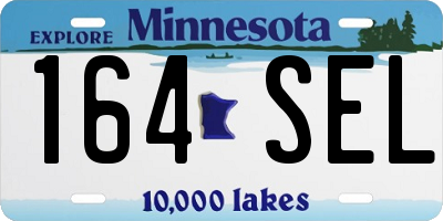 MN license plate 164SEL