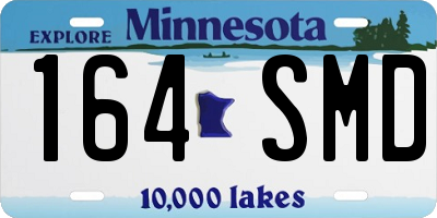 MN license plate 164SMD