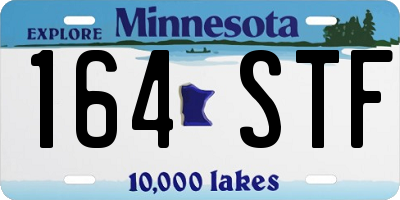 MN license plate 164STF