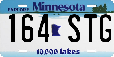 MN license plate 164STG