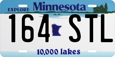 MN license plate 164STL