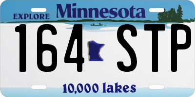 MN license plate 164STP