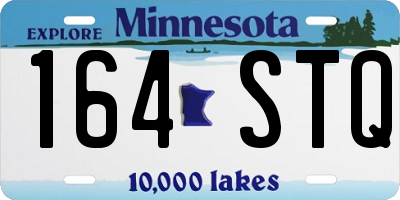 MN license plate 164STQ
