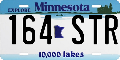 MN license plate 164STR