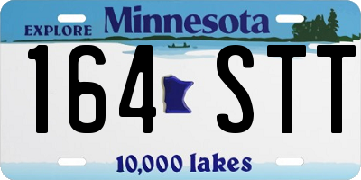 MN license plate 164STT