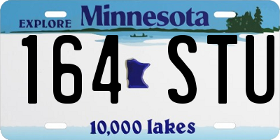 MN license plate 164STU