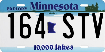 MN license plate 164STV