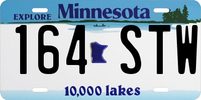 MN license plate 164STW