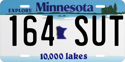MN license plate 164SUT