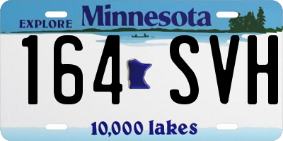 MN license plate 164SVH