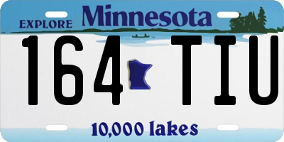 MN license plate 164TIU