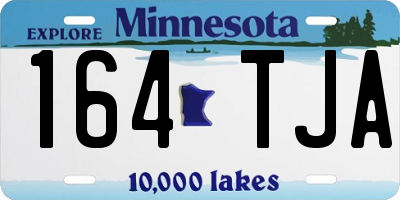 MN license plate 164TJA