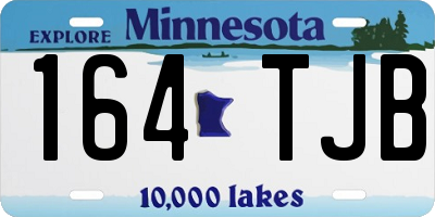 MN license plate 164TJB