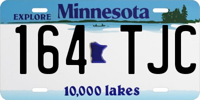 MN license plate 164TJC