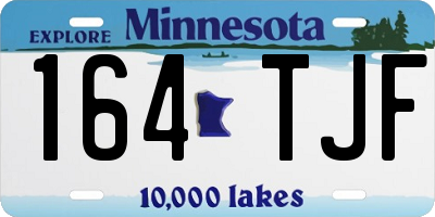 MN license plate 164TJF