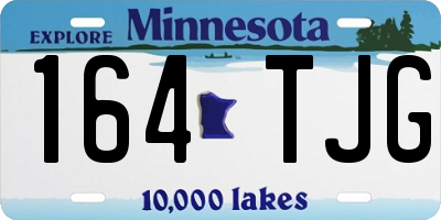 MN license plate 164TJG