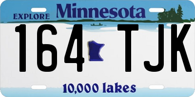 MN license plate 164TJK