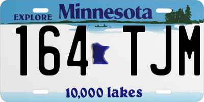 MN license plate 164TJM