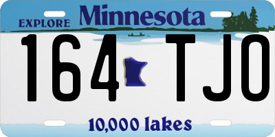 MN license plate 164TJO