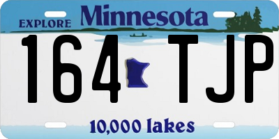 MN license plate 164TJP