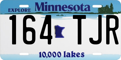 MN license plate 164TJR