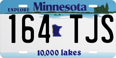 MN license plate 164TJS